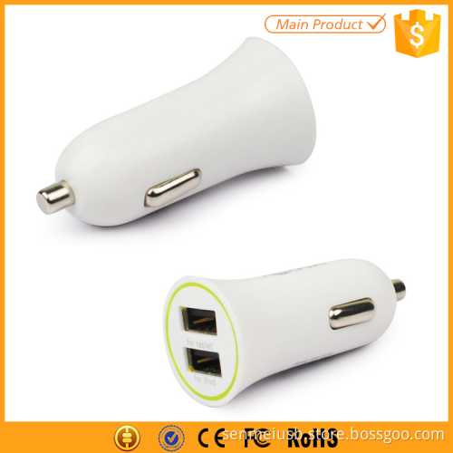 Senmei factory wholesale multi cell phone usb charger, smart car charger